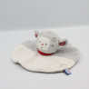 Doudou plat robot souris gris blanc SUCRE D'ORGE