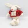 Doudou lapin blanc Martin mon lapin MOULIN ROTY