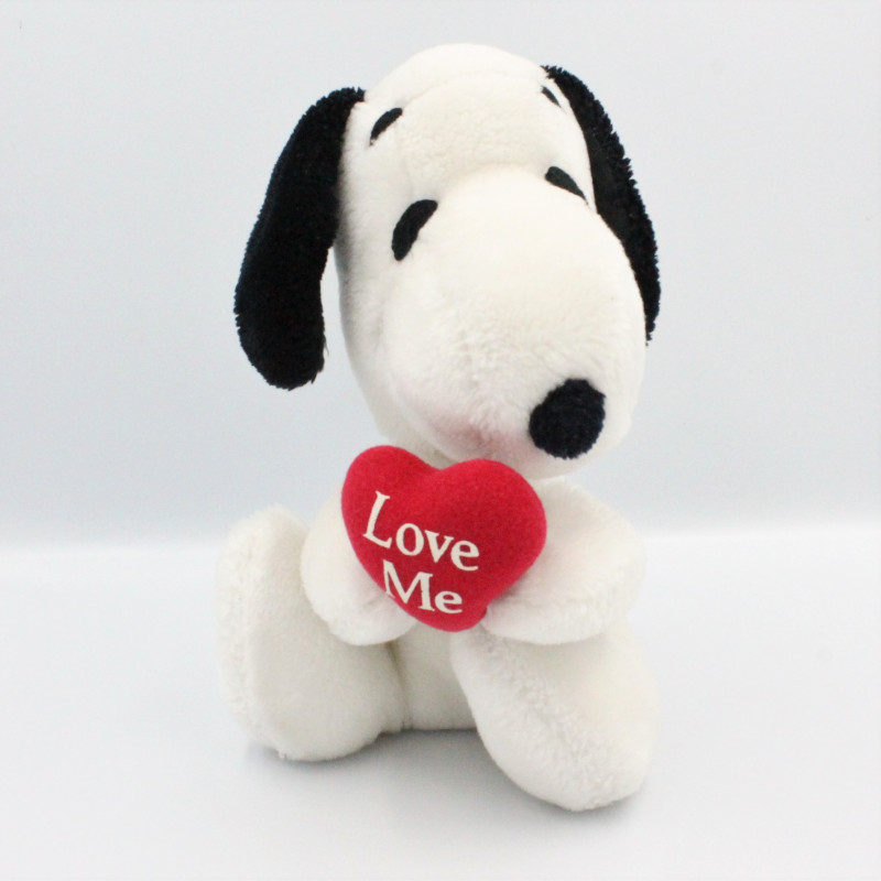 Ancienne Peluche chien Snoopy coeur Année 1958 -1968