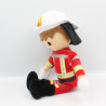 Doudou peluche Playmobil Pompier PLAY BY PLAY