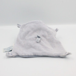 Doudou et compagnie plat carré noeuds ours bleu