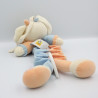 Doudou musical éléphant bleu orange vert blanc PARTNER JOUET