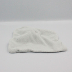 Doudou plat lapin blanc bleu KIMBALOO lot de 2