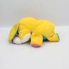 Peluche Puffalump chien lapin jaune rose bleu blanc
