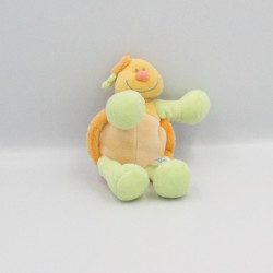 Doudou tortue orange vert bleu JOLLYBABY