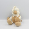 Doudou sonore poussin canard blanc beige TIAMO COLLECTION