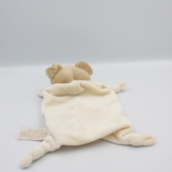 Doudou plat souris écru beige TIAMO COLLECTION