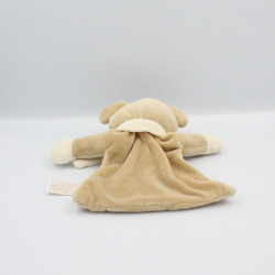 Doudou plat ours souris beige TIAMO COLLECTION