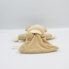 Doudou plat ours souris beige TIAMO COLLECTION