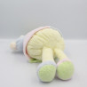 Doudou ours boule jaune rose bleu vert bonnet TAKINOU 32 cm