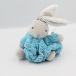 Mini Doudou lapin plume gris bleu KALOO