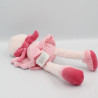 Doudou oiseau rose mauve pois NICOTOY