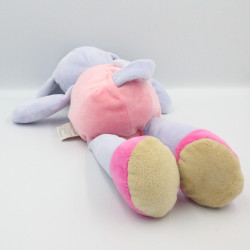 Doudou souris bleu rose coeurs DOUKIDOU