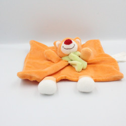 Doudou plat renard chat orange KIMBALOO