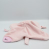 Doudou plat souris rose feuilles PREMAMAN