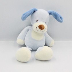 Doudou chien bleu blanc NICOTOY
