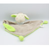 Doudou plat mouton beige vert Flashy Little Star GMBH