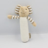 Doudou baton pouet éléphant beige blanc STERNTALER