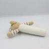 Doudou baton pouet éléphant beige blanc STERNTALER