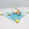Doudou plat cheval ane zébre bleu oiseau NICOTOY