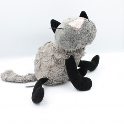 Doudou chat gris noir SIGIKID
