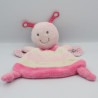 Doudou plat papillon abeille rose blanc ZEEMAN