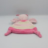 Doudou plat papillon abeille rose blanc ZEEMAN