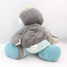 Grand Doudou oiseau pingouin gris bleu Louis NOUKIE'S 42 cm