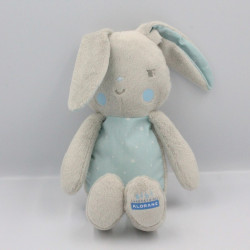 Doudou Lapin gris bleu étoiles KLORANE