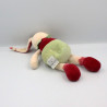 Doudou lapin Fraise vert rouge Doudou et Compagnie