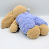 Doudou éléphant beige bleu jaune AJENA
