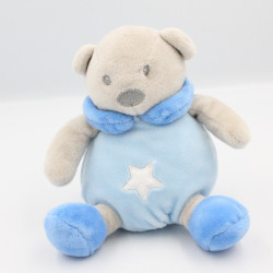 Doudou ours gris bleu étoile CMP