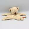 Doudou plat ours écru beige NICOTOY
