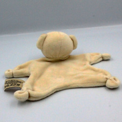 Doudou plat ours écru beige NICOTOY