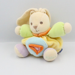 Doudou lapin jaune vert rond bleu orange POP KALOO