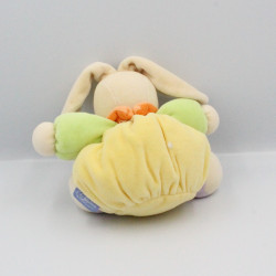 Doudou lapin jaune vert rond bleu orange POP KALOO