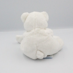 Doudou et compagnie ours J'aime mon doudou blanc bleu mouchoir