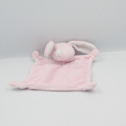 Doudou plat lapin rose GRAIN DE BLE