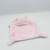 Doudou plat lapin rose GRAIN DE BLE