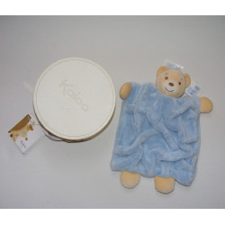 Doudou plat lapin plume rose KALOO