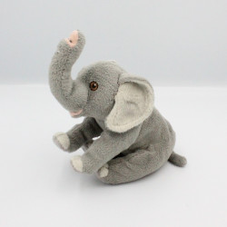 Doudou éléphant gris NICOTOY 20 cm
