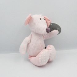 Doudou souris rose pois ORCHESTRA