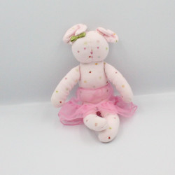 Doudou souris rose petit coeur tutu PETIT BATEAU