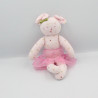 Doudou souris rose petit coeur tutu PETIT BATEAU