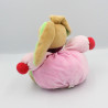 Doudou lapin rose vert rouge cerise KALOO