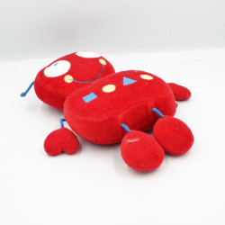 Doudou musical robot rouge bleu DPAM DU PAREIL AU MEME