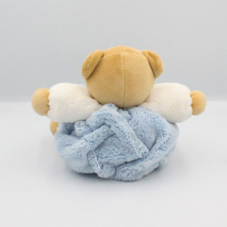 Doudou ours plume bleu blanc KALOO 20 cm