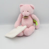 Doudou et compagnie ours rose mouchoir TATOO