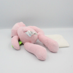 Doudou et compagnie ours rose mouchoir TATOO