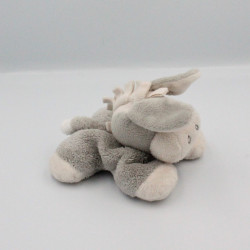 Doudou ane gris pois Cappuccino NATTOU 15 cm
